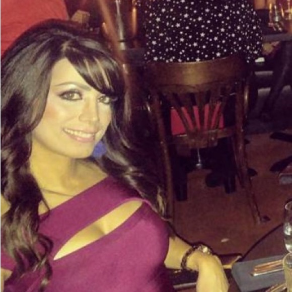 Marciano bandage dress cut out front burgundy - Picture 3 of 4